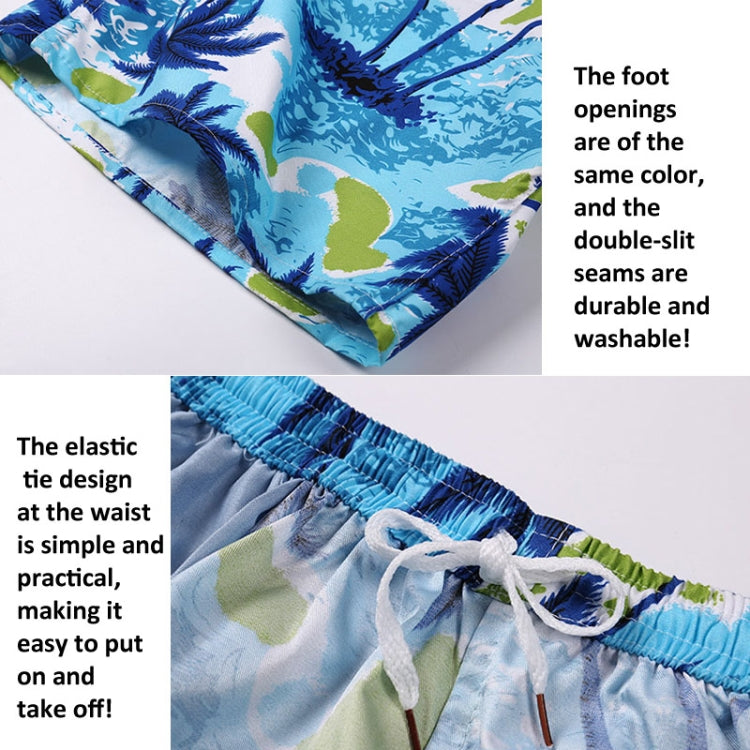 Beach Trunks Casual Mens Swim Quick Dry Printed Beach Shorts