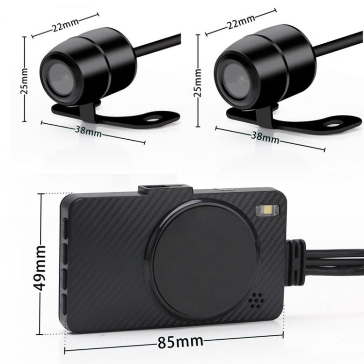 3 inch Motorcycle High-definition Dual-lens Driving Recorder ÎҵÄÉ̵ê