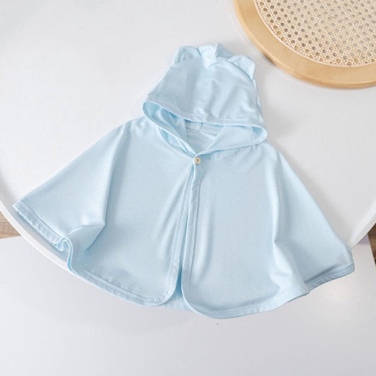 UPF50+ Baby Sunscreen Cloak Summer Thin Outer Wear Breathable Sunscreen Clothes Jacket