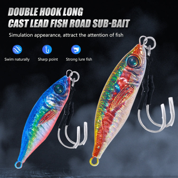 10colors /Set HENGJIA Iron Plate Lead Fish Dummy Bait Slow Cranking Sea Fishing Lures