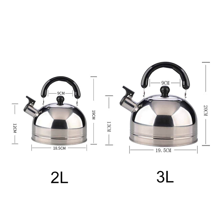 Thickened Stainless Steel Hemispherical Whistle Induction Cooker Gas Stove Kettle