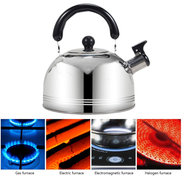 Thickened Stainless Steel Hemispherical Whistle Induction Cooker Gas Stove Kettle Reluova