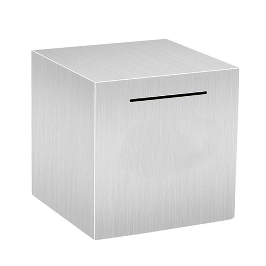 12x12x12cm Stainless Steel Money Box Only In, No Export Adult Children Savings Box-Reluova