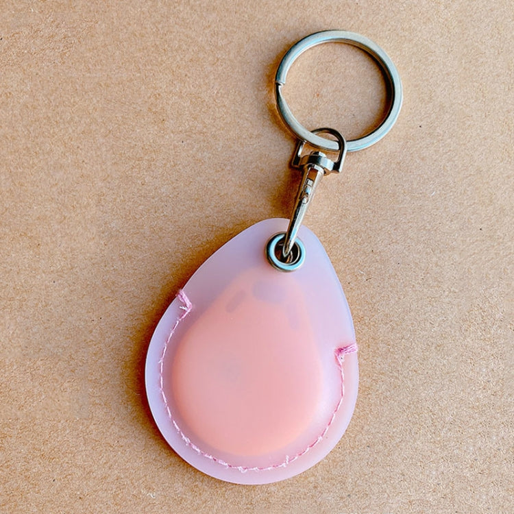 Access Control Elevator Card Holder Proximity Card Protector Keychain With Pull Ring, Style: Water Drop Pink-Reluova