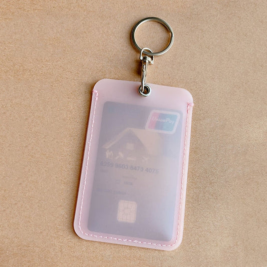 Access Control Elevator Card Holder Proximity Card Protector Keychain With Pull Ring, Style: Large Pink-Reluova