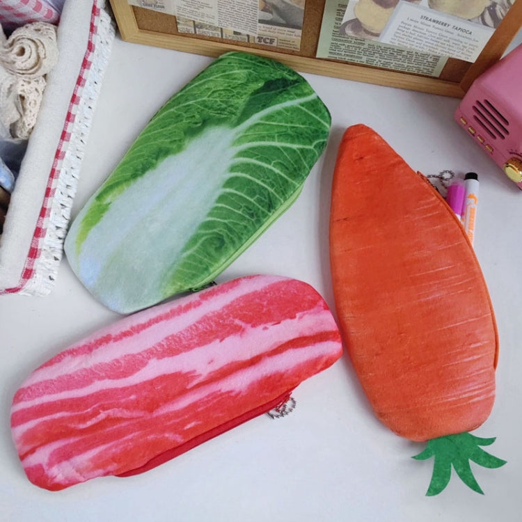 3D Simulation Ingredients Vegetable Plush Pencil Pouch Large Pen Case Student Stationery My Store