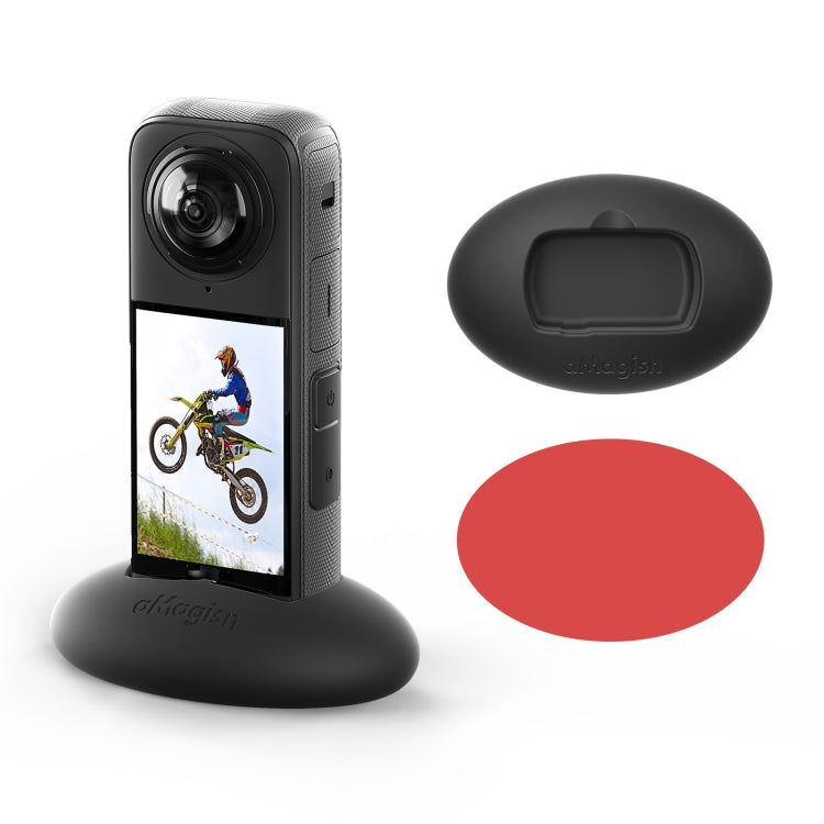 For Insta360 X4 aMagisn Silicone Base Vehicle Mounted Fixed Non-slip Holder