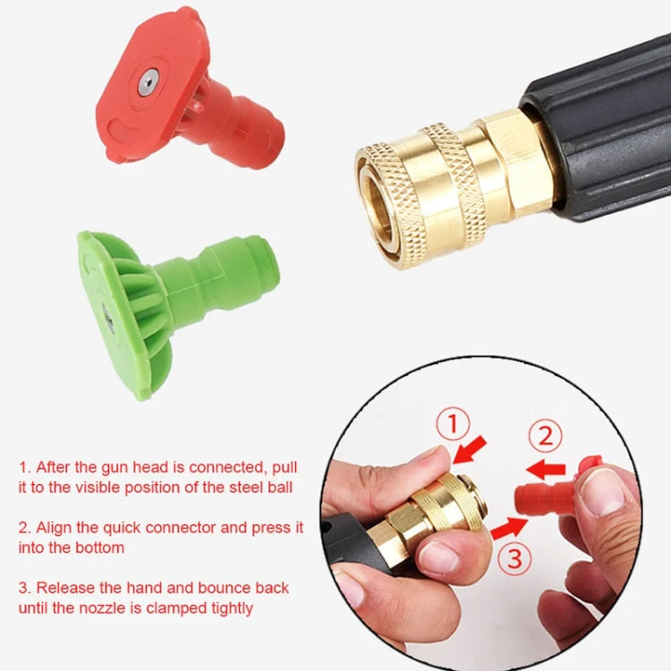 High-pressure Car Washer Nozzle Fan-shaped 1/4 Quick Plug Connector Water Rifle Parts ÎҵÄÉ̵ê