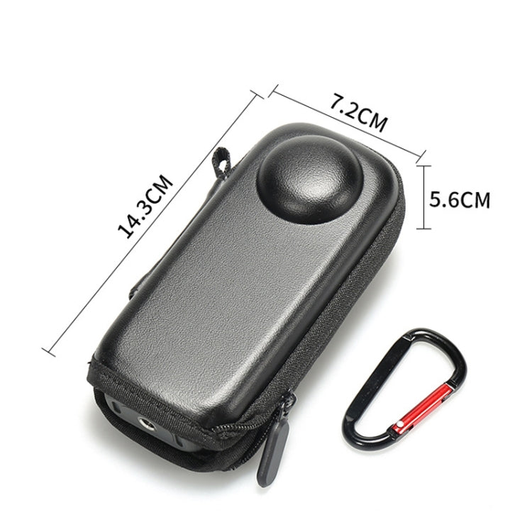 For Insta360 X4 Mini Storage Case PU Bag Sport Camera Protector With Hook