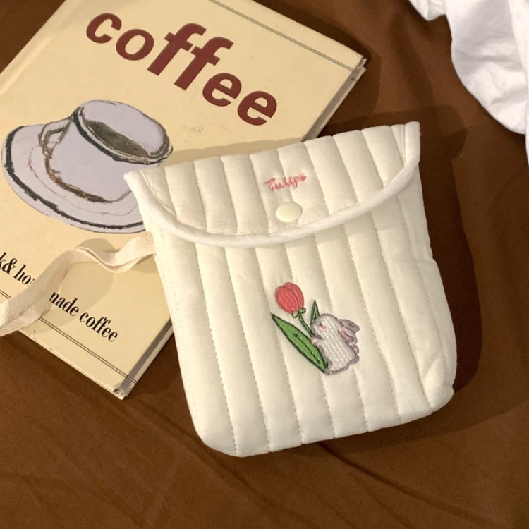 Embroidered Cartoon Cute Sanitary Napkin Mini Storage Bag