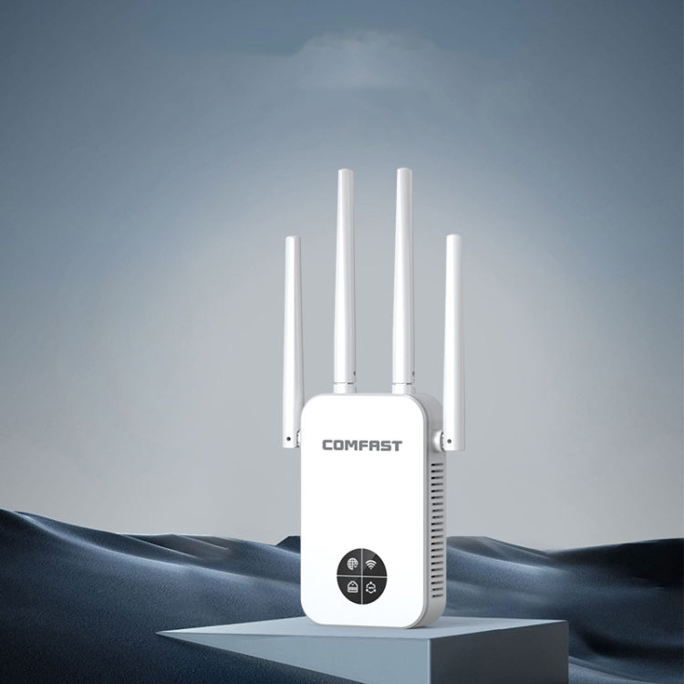 COMFAST 762AC 1200Mbps WiFi Signal Booster Dual Band WiFi Repeater with OLED Display Screen My Store