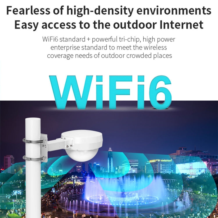 COMFAST WA933 Wi-Fi6  3000Mbps Outdoor Access Point Dual Band Waterproof Wireless Router Support VLAN