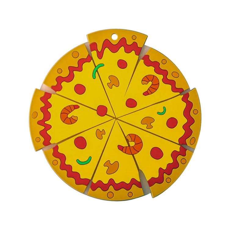 Silicone Insulated Table Placemat Pizza Shaped Bowl Mat PVC Coasters Reluova