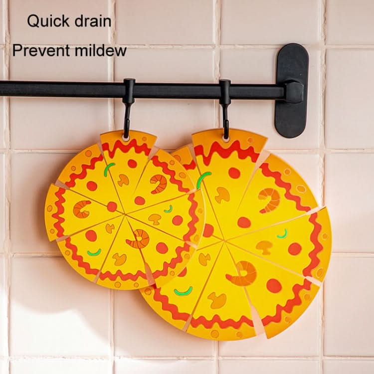 Silicone Insulated Table Placemat Pizza Shaped Bowl Mat PVC Coasters Reluova