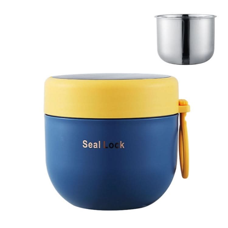 304 Stainless Steel Insulated Soup Bowl Oatmeal Breakfast Cup Portable Lunch Box-Reluova