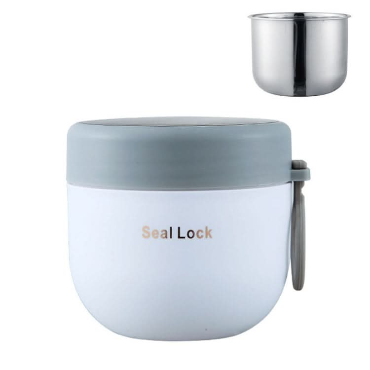 304 Stainless Steel Insulated Soup Bowl Oatmeal Breakfast Cup Portable Lunch Box-Reluova