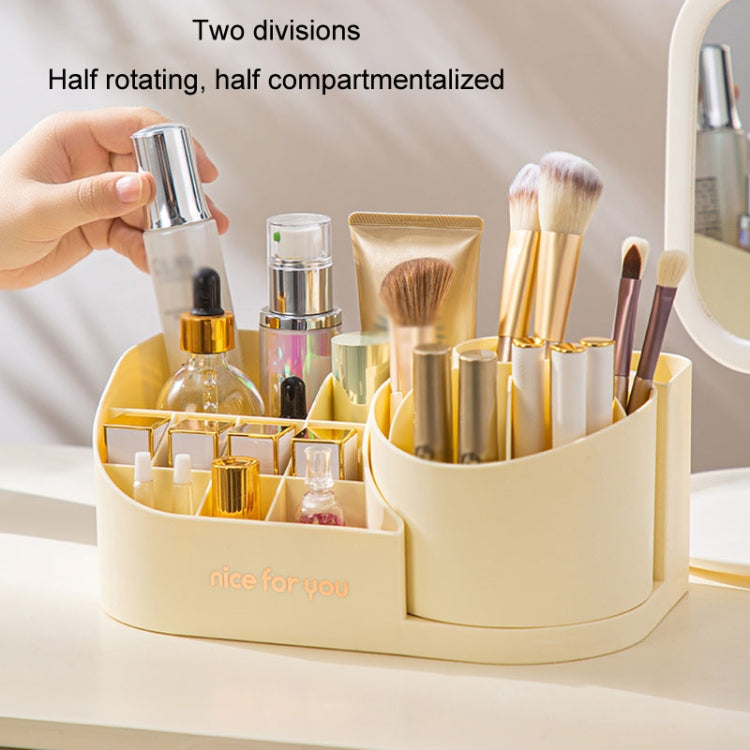 Rotating Skincare Cosmetic Storage Case Compartment Desktop Lipstick Makeup Brush Bucket My Store