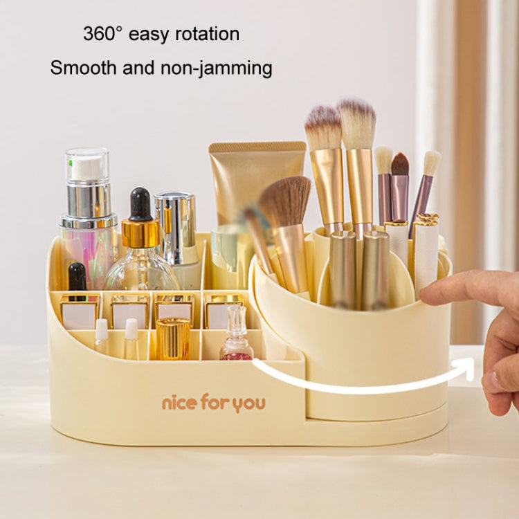 Rotating Skincare Cosmetic Storage Case Compartment Desktop Lipstick Makeup Brush Bucket My Store