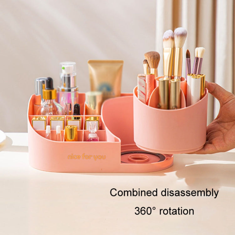 Rotating Skincare Cosmetic Storage Case Compartment Desktop Lipstick Makeup Brush Bucket My Store