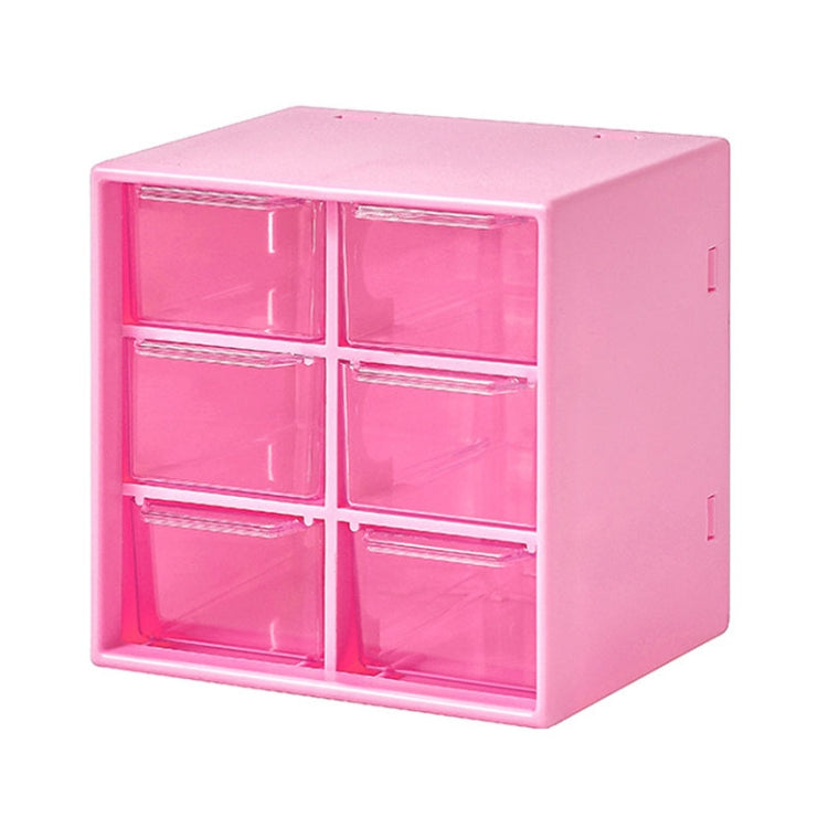 Transparent Desktop Small Objects Compartment Drawer Organizer Hair Accessories Storage Case