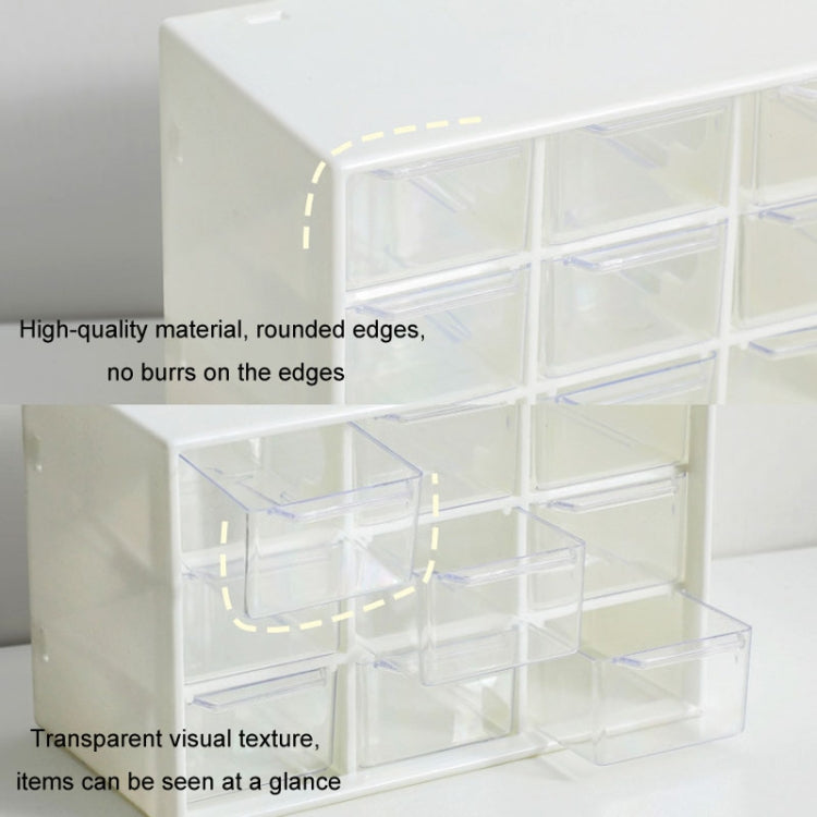 Transparent Desktop Small Objects Compartment Drawer Organizer Hair Accessories Storage Case