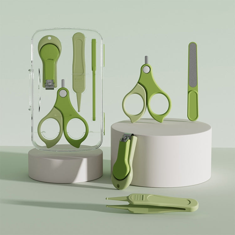 4-in-1 Baby Nail Clipper Set Travel Portable Baby Care Kit(Green)-Reluova