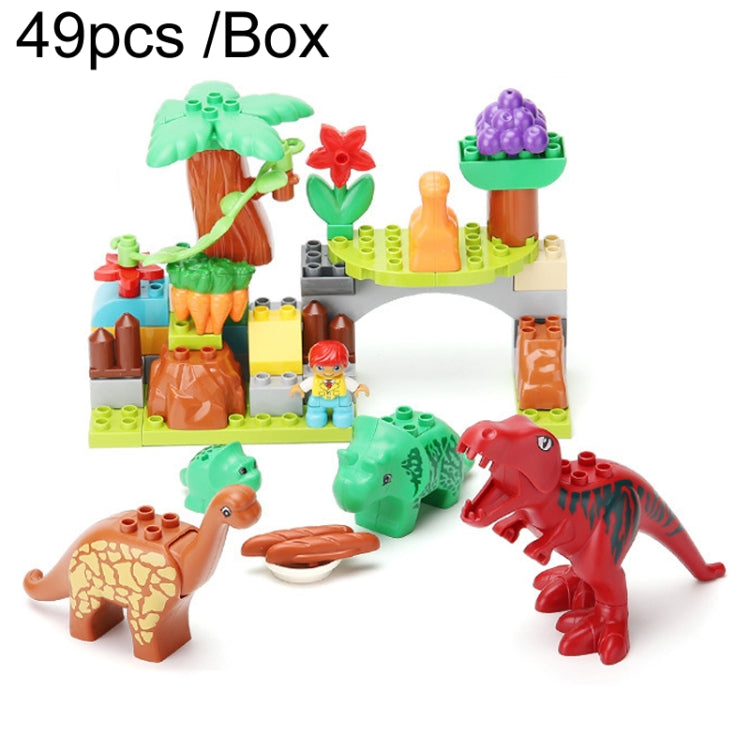 Children Dinosaur Building Block Paradise Large Particle Assembly Household Toys Reluova