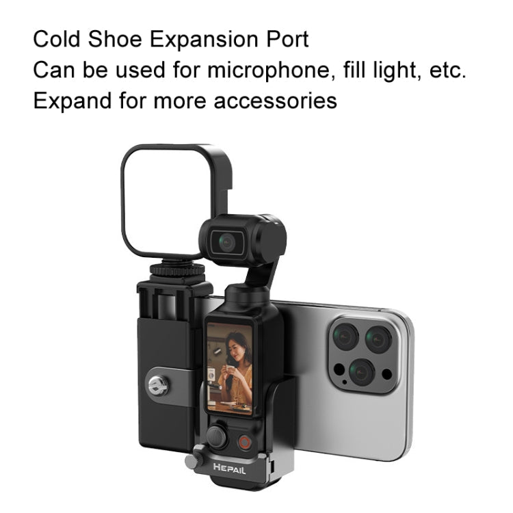 For DJI OSMO Pocket 3 HEPAIL Extended Phone Holder Adapter Protection Bezel