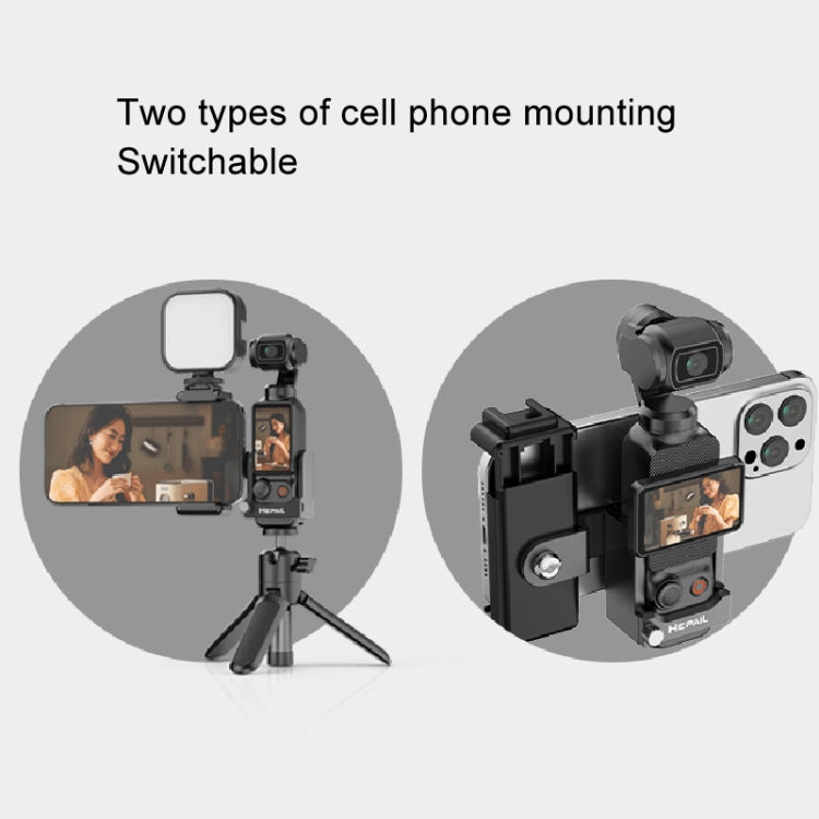 For DJI OSMO Pocket 3 HEPAIL Extended Phone Holder Adapter Protection Bezel