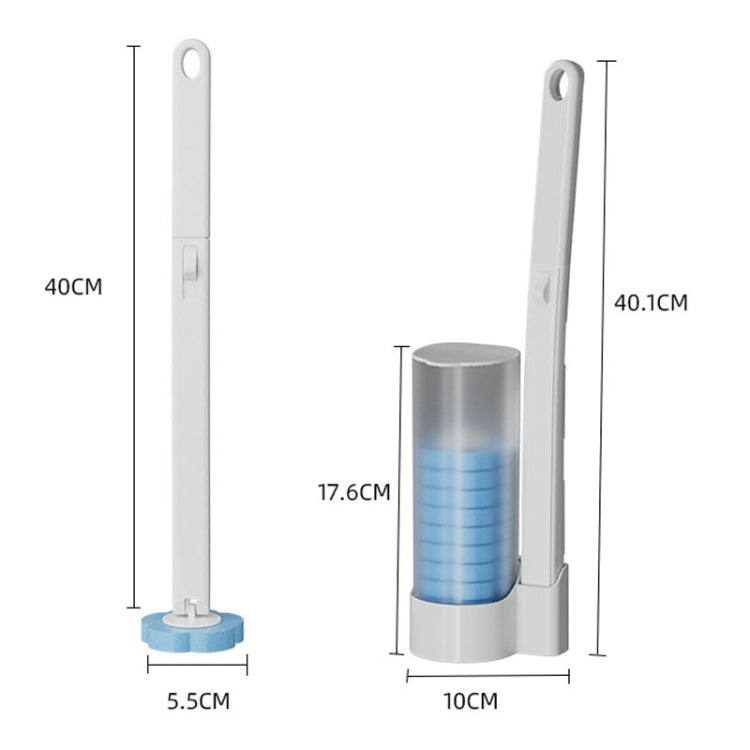 Disposable Toilet Brush Dissolving Replacement Brush Toilet Cleaning Set Reluova
