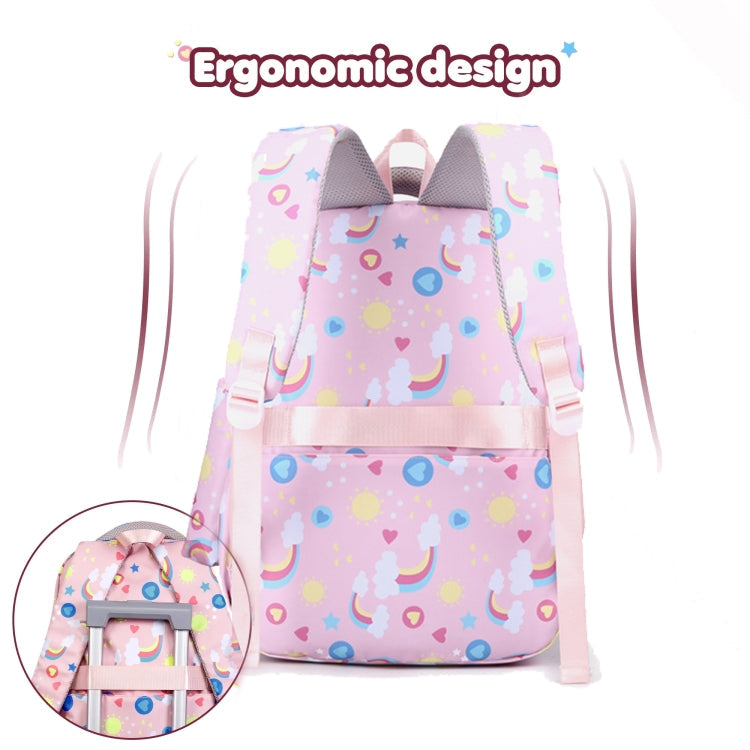 3 In 1 Kids  School Backpack Small Student Book Bag with Lunch Bag ï¼?Pencil Case(Pink)-Reluova