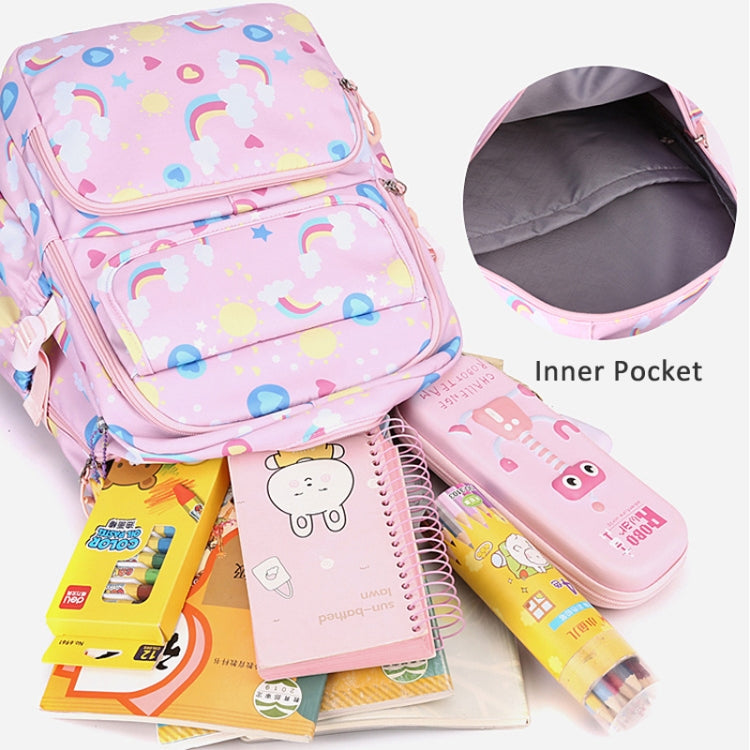 3 In 1 Kids  School Backpack Small Student Book Bag with Lunch Bag ï¼?Pencil Case(Pink)-Reluova