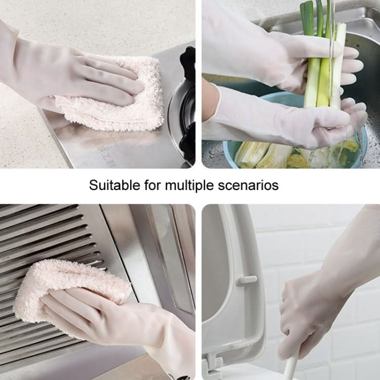 Waterproof Kitchen Dishwashing Gloves Household PVC Non-slip Laundry Housework Gloves