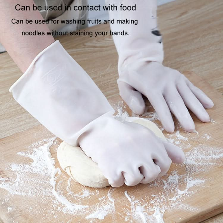 Waterproof Kitchen Dishwashing Gloves Household PVC Non-slip Laundry Housework Gloves