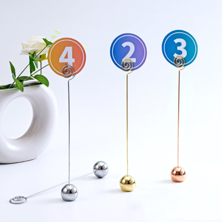 Hotel Stainless Steel Table Number Plate Restaurant Wedding Menu Holder Number Clip My Store