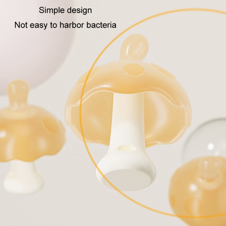 Baby Silicone Teether Small Mushroom Type Anti-Eating Hand Baby Teething Stick My Store