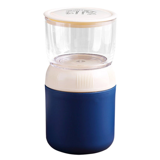 700ML 304 Stainless Steel Large-Capacity Double-Layer Soup Cup Student Yogurt Breakfast Cup(Blue)-Reluova