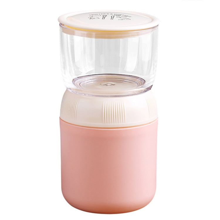 700ML 304 Stainless Steel Large-Capacity Double-Layer Soup Cup Student Yogurt Breakfast Cup(Pink)-Reluova