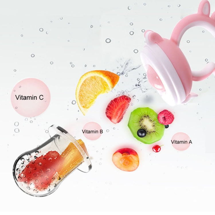 Baby Pacifier Fruit Vegetable Auxiliary Feeder Cute Deer Fruit Bite Pouch Teething Stick My Store