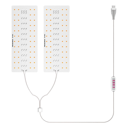 2 Heads USB 5V LED Hanging Growth Light Indoor Quantum Plate Plant Fill Light-Reluova