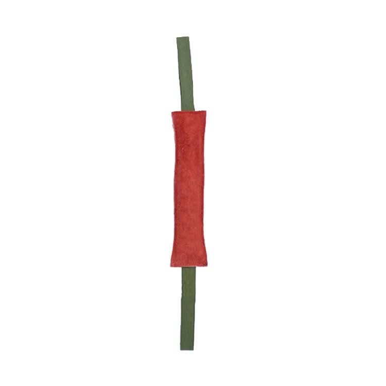 6.7 x 30cm Cowhide Training Dog Bite Stick Pet Toning Toys(Brick Red)-Reluova