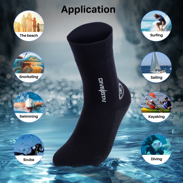 DIVESTAR Diving Neoprene Socks For Men Women Scuba Booties