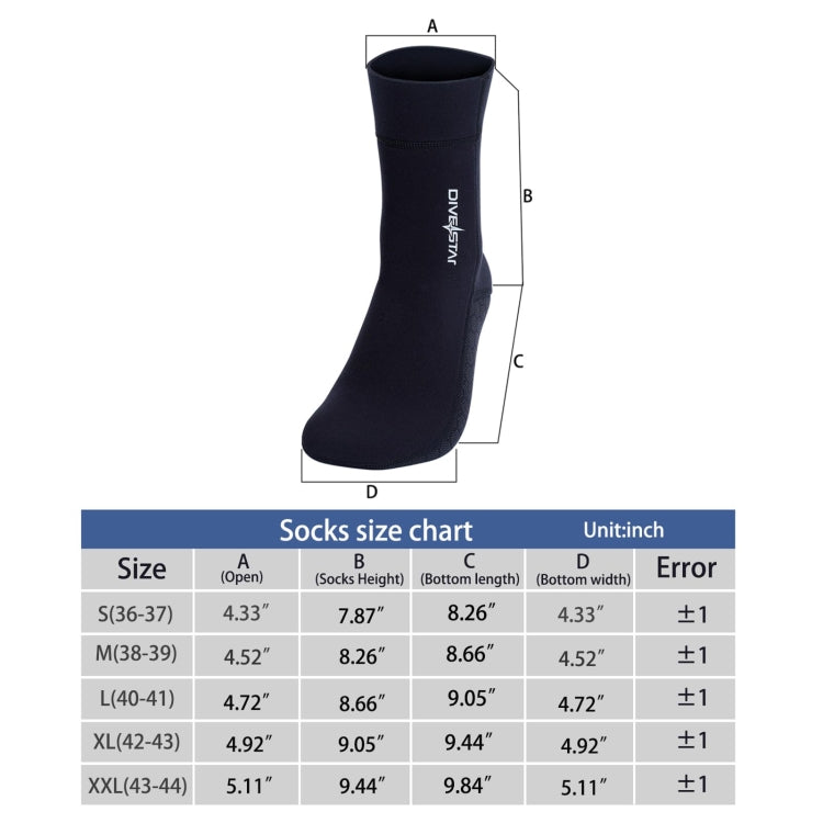 DIVESTAR Diving Neoprene Socks For Men Women Scuba Booties Reluova