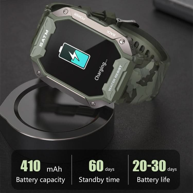 C20Plus 1.81-inch Health Monitoring Waterproof Bluetooth Call Smart Watch