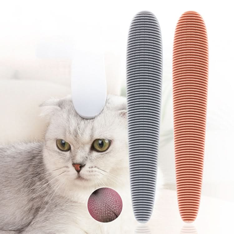 3pcs Cat Tongue Texture Grooming Brush Pet Massage Comb(Grey)-Reluova