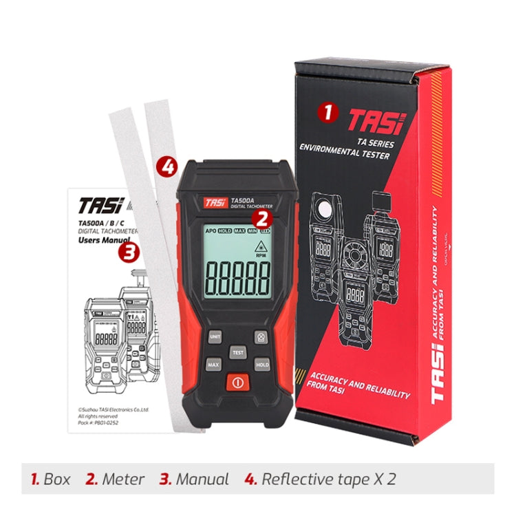 Laser Tachometer Digital Display Measuring Speed Meter Reluova