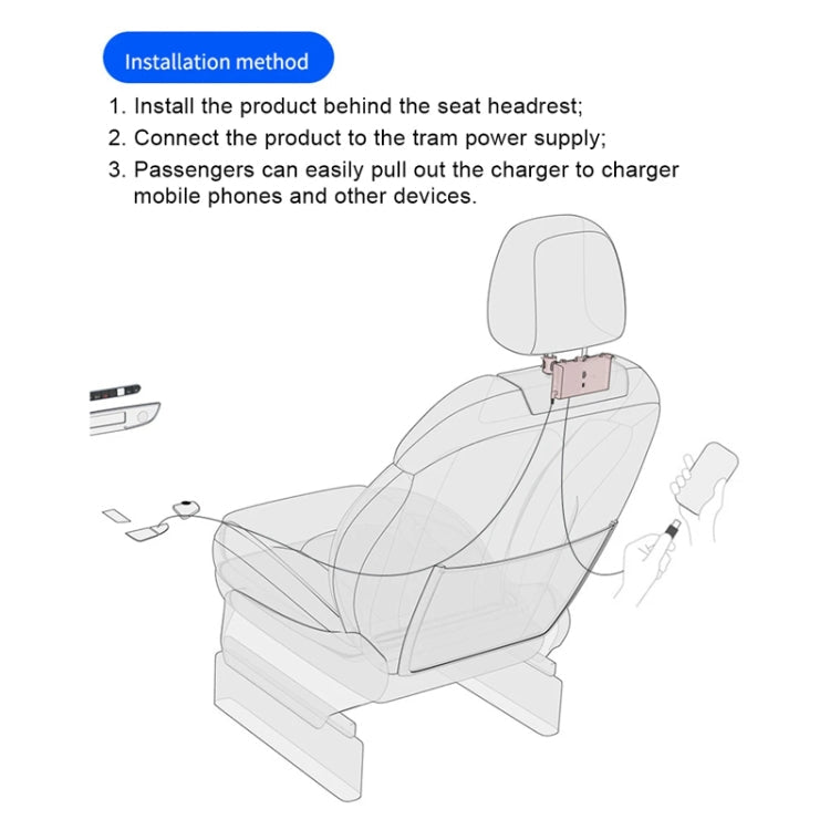 Car Cigarette Lighter Rear Seat Retractable Dual-Wire Charger ÎҵÄÉ̵ê