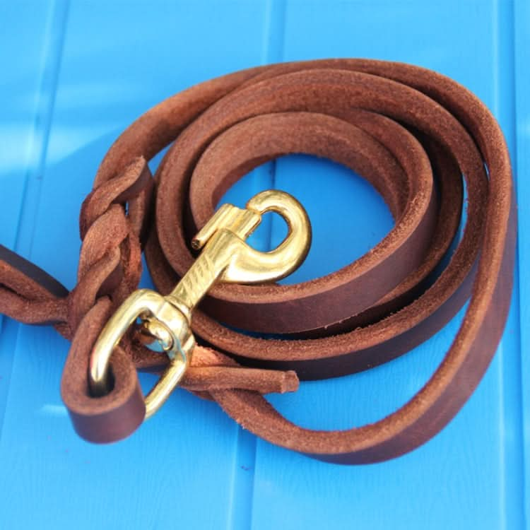 Pet Outing Cowhide Towing Leash Dog Training Harness - Reluova