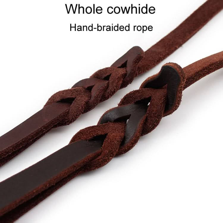 Pet Outing Cowhide Towing Leash Dog Training Harness - Reluova