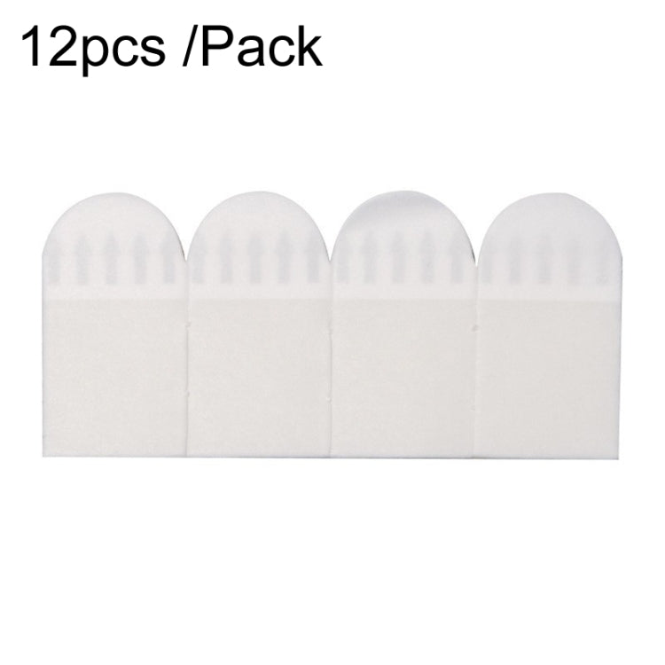 16 x 29mm 12pcs /Pack Strong Stainless Adhesive Removable Sticky Hooks Household Fixing Tearable Backing Stickers-Reluova